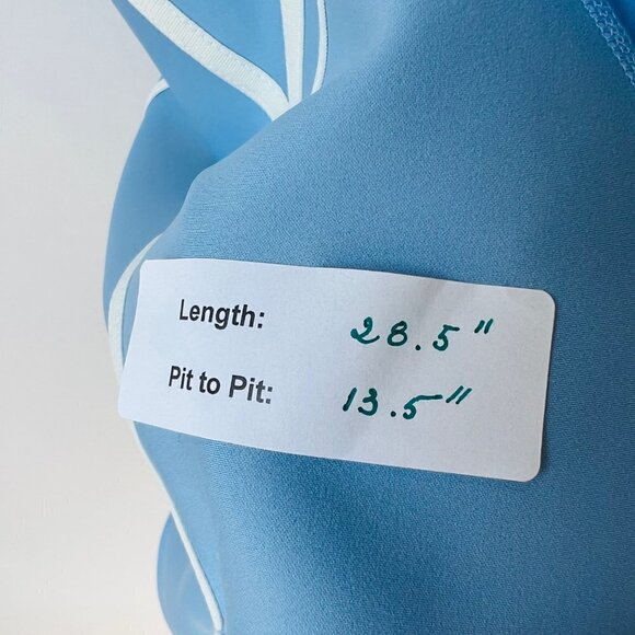 ❤️ Robin Piccone Brit Scuba contrasted trims one piece in blue Size 12 L42 - Picture 8 of 9